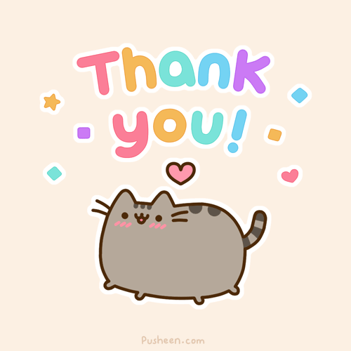 Thank you - Pusheen the cat