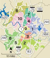 Austin City Council District Map