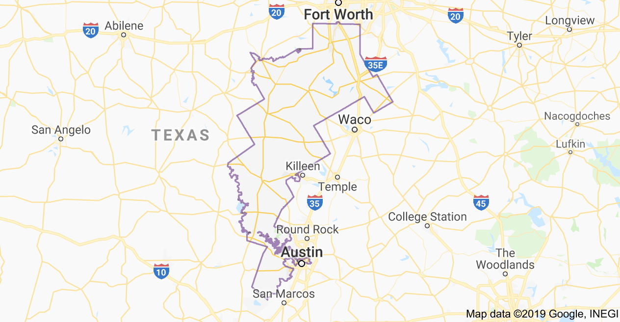 Map of TX25